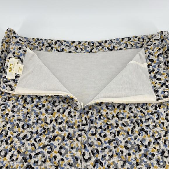 Anthropologie Maeve Leopard Jacquard Knit Pencil Skirt Knee Length Size Large - Picture 9 of 14